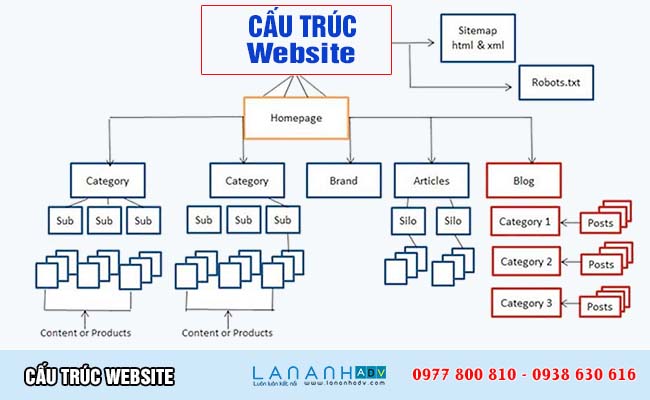 Cấu trúc website