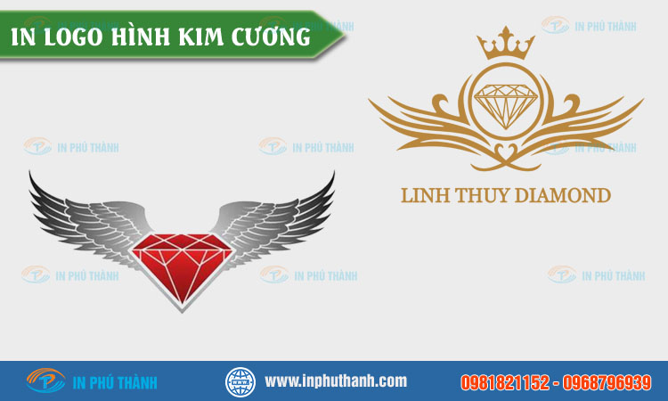 Logo hình kim cương 