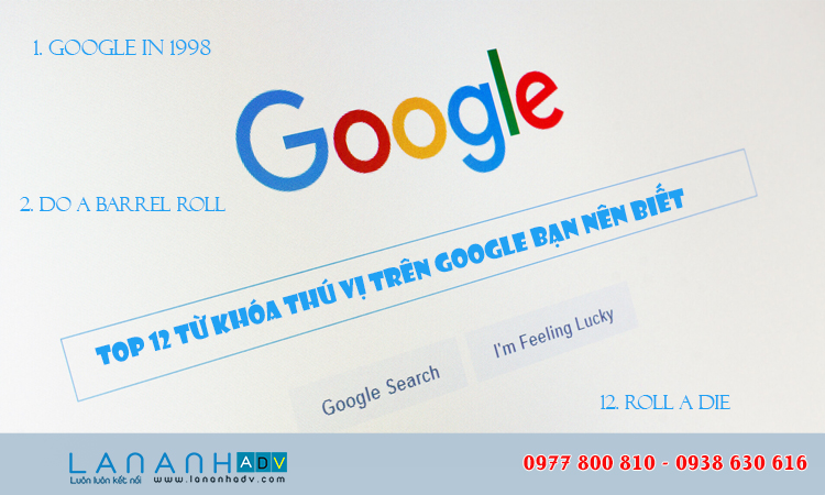 Những từ khóa thú vị trên google