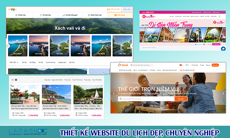 Thiết kế website du lịch